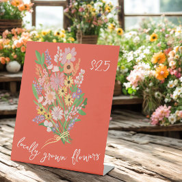 Expositor En L Precio de flores pintadas a mano por florista en m