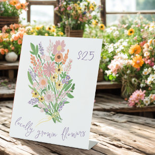 Expositor En L Precio de flores pintadas a mano por florista en m