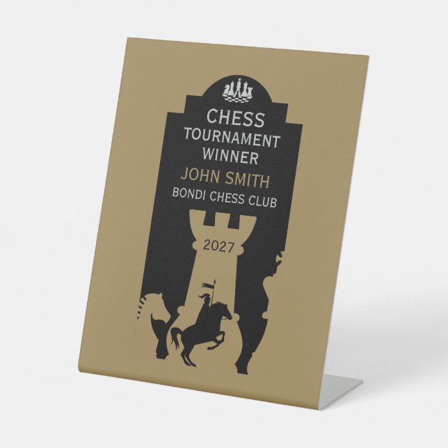 Expositor En L Premio para Jugadores de Ajedrez Competitivos (Anverso)
