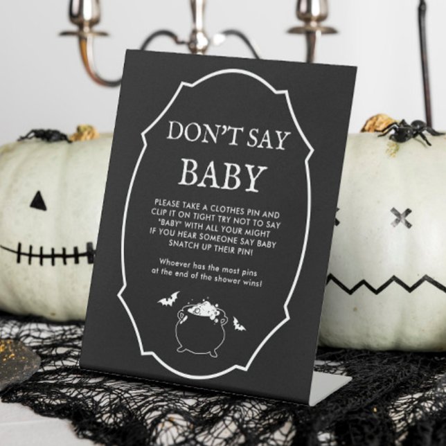Expositor En L Preparando Baby Shower de Halloween no dicen juego (Subido por el creador)