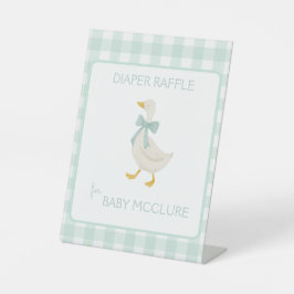 Expositor En L Preppy Goose Baby Shower Diaper Raffle
