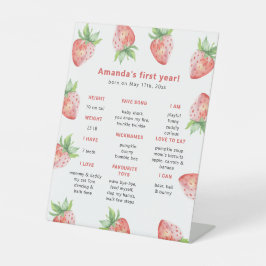 Expositor En L Primer aniversario de fresa Cumpleaños