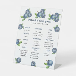 Expositor En L Primer cumpleaños de Blueberry