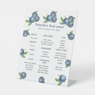 Expositor En L Primer cumpleaños de Blueberry