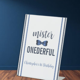 Expositor En L Primer cumpleaños de Mister OneMaravilloso Bow Tie