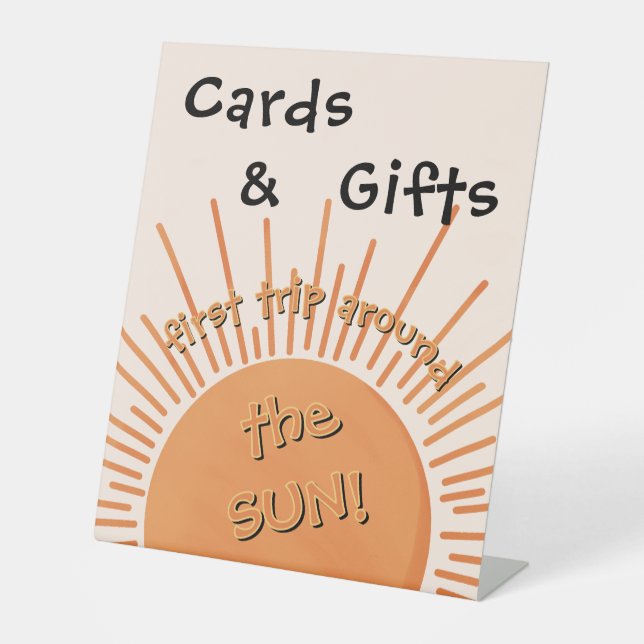 Expositor En L Primer viaje alrededor de la tarjeta de cumpleaños (Anverso)