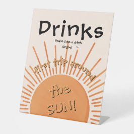 Expositor En L Primer viaje alrededor del Rótulo de bebidas del p