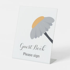 Expositor En L Primera fiesta de cumpleaños Chamomile Flower Gues