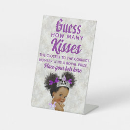 Expositor En L Princesa Puff Afro Morada |Cuántos besos de juego