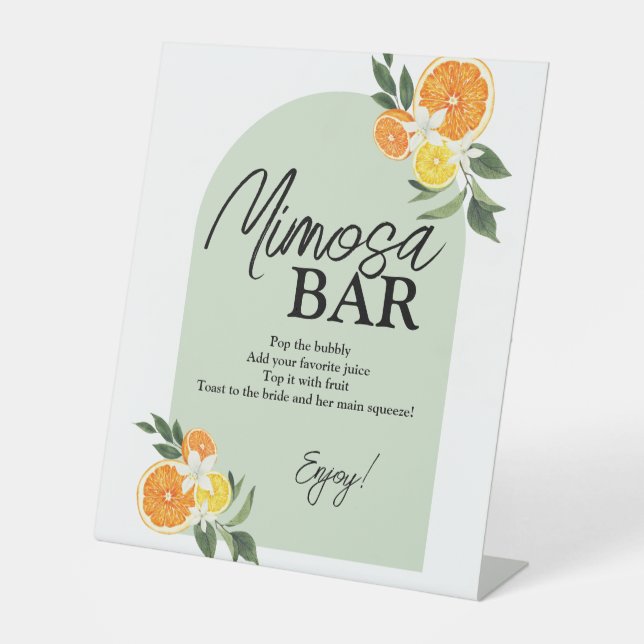Expositor En L Principal Squeeze Citrus Bridal Shower Mimosa Bar (Anverso)
