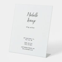 Profesional Moderno Simple Blanco y Negro