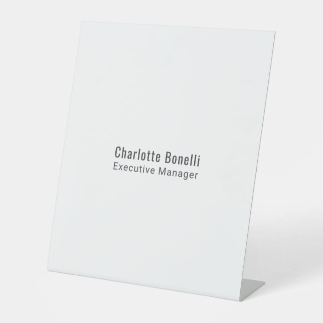 Expositor En L Professional Modern Minimalist Plain  (Anverso)