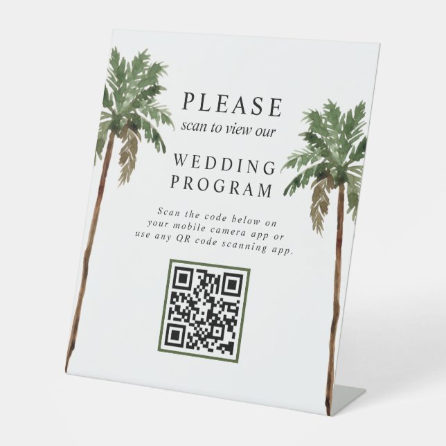 Expositor En L Programa de matrimonio de código QR de la Isla Tro (Anverso)