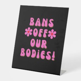 Expositor En L Prohibición de la tipografía rosa retro de nuestro