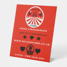 Expositor En L Promoción U-Pick Farm