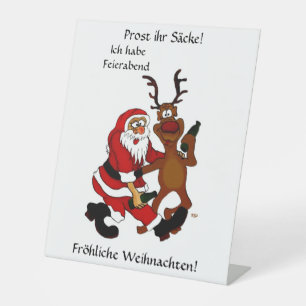 Expositor En L ¡Protesten las bolsas - Feliz Navidad! Texto alemá