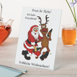 Expositor En L ¡Protesten las bolsas - Feliz Navidad! Texto alemá