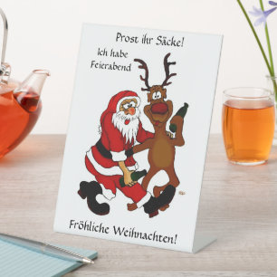 Expositor En L ¡Protesten las bolsas - Feliz Navidad! Texto alemá