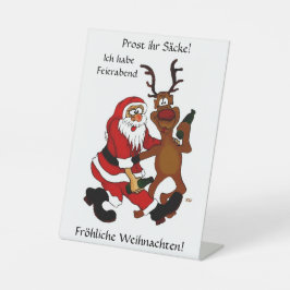 Expositor En L ¡Protesten las bolsas - Feliz Navidad! Texto alemá