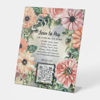 Expositor En L Proveedor de Mercado Emergente Código QR Floral Es