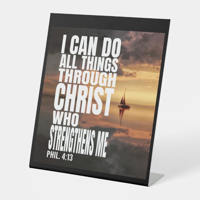 EXPOSITOR EN L PUEDO HACER TODAS LAS COSAS A TRAVÉS DE CRISTO QUE (Anverso)