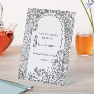 Expositor En L Puerta de Boda de Jardín Caprichoso y Elegante