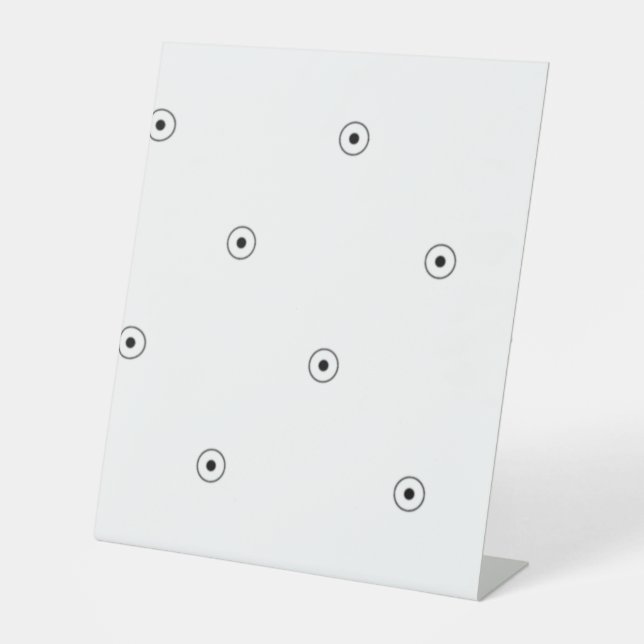 Expositor En L Punto, Rótulo Pedestal de Humo Blanco (Anverso)