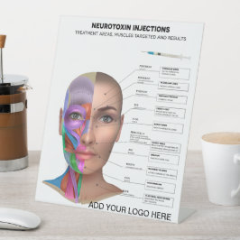 Expositor En L Puntos de inyección de neurotoxina