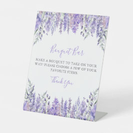 Expositor En L Purple Bouquet Flower Bar