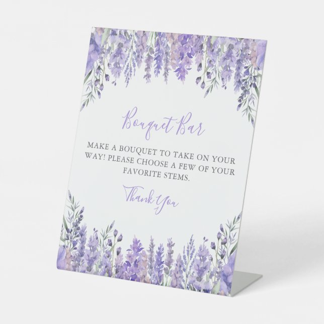 Expositor En L Purple Bouquet Flower Bar (Anverso)