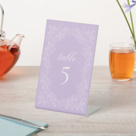 Expositor En L Purple Victorian Wedding Number