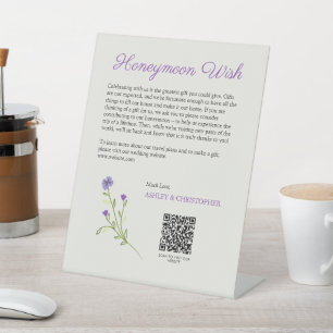 Expositor En L Purple Wildflower Honeymoon Wish