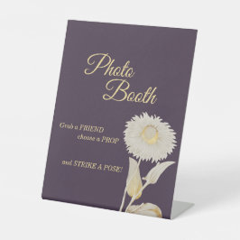 Expositor En L Púrpura daisy Boda antiguo cuerpo fotográfico