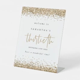 Expositor En L Purpurina de oro Bienvenida Treinta Años Fiesta