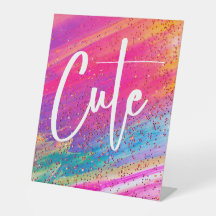 Purpurina lindo Glam de brillo de espuma multicolo