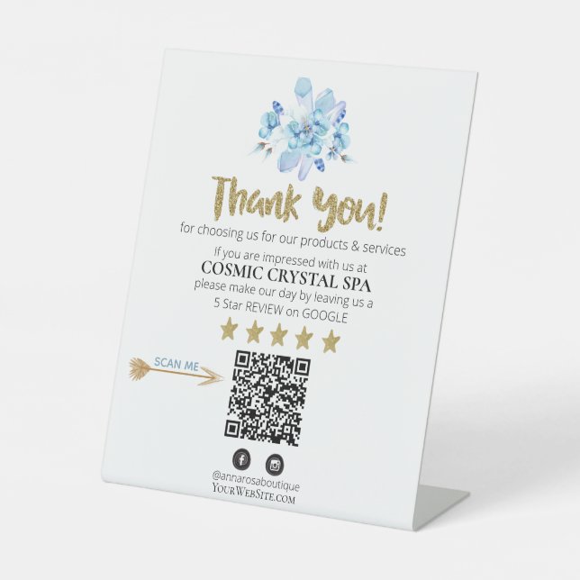 Expositor En L *~* QR AP8 FLORAL Review Logo GRACIAS A Crystal (Anverso)