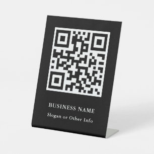 Expositor En L QR Code Black Modern Business