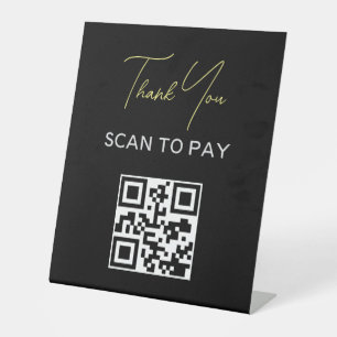 Expositor En L QR Código sin contacto Pago escaneado sin contacto
