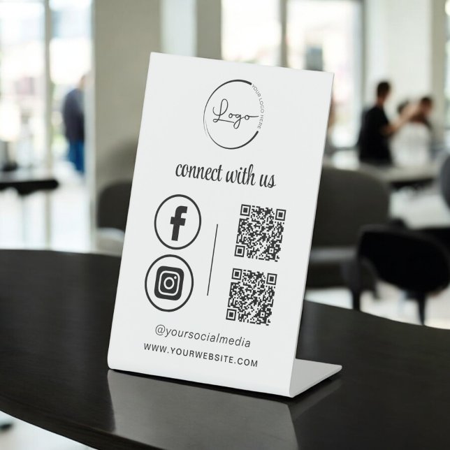 Expositor En L QR Connect With Us Business Logo Social Media (Subido por el creador)