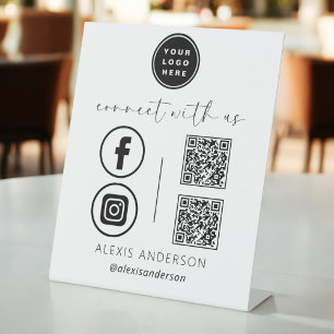 Expositor En L QR Connect With Us Business Logo Social Media