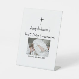 Expositor En L QR mínimo de la primera comunión santa católica