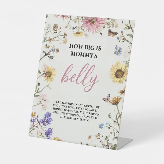 Expositor En L Qué grande es la mesa de Belly de mamá 8x10 (Anverso)