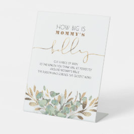 Expositor En L ¿Qué tan grande es el juego de Baby Shower Belly d