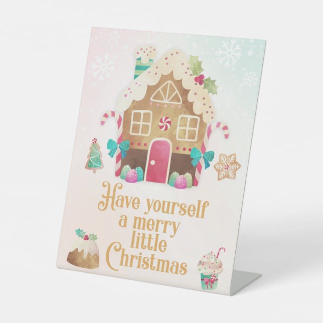 Expositor En L Que tengas un buen Rótulo de pequeños Navidades (Anverso)