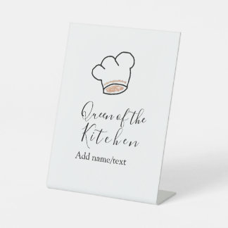 Expositor En L Queen of the kitchen chef cooking add name crown 