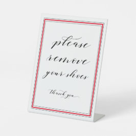 Expositor En L Quita el Rótulo de zapatos