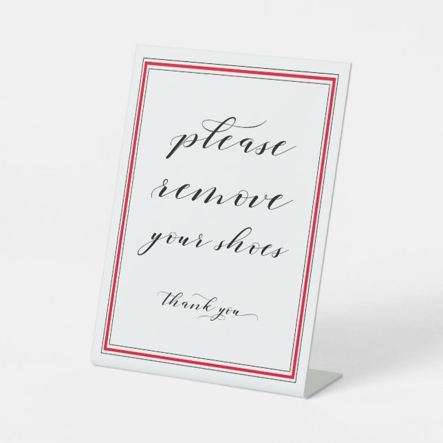 Expositor En L Quita el Rótulo de zapatos (Anverso)