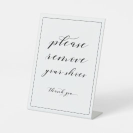 Expositor En L Quita el Rótulo de zapatos