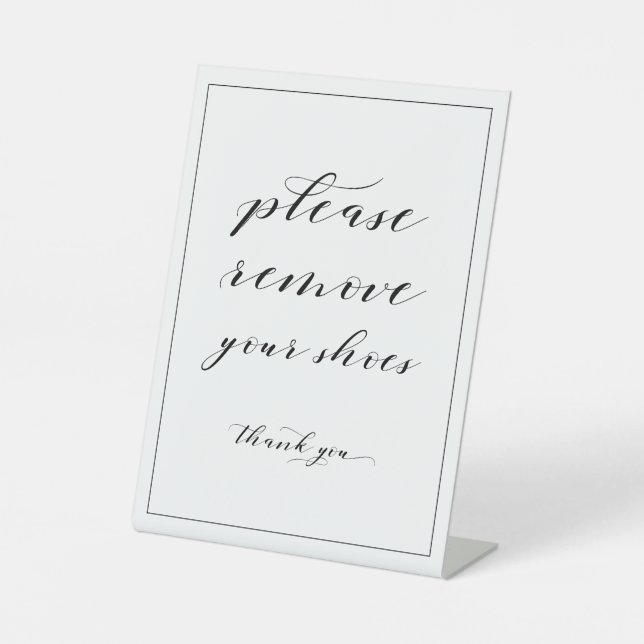 Expositor En L Quita el Rótulo de zapatos (Anverso)