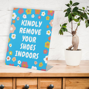 Expositor En L QUITAR ZAPATOS Groovy Daisies Floral PERSONALIZADO